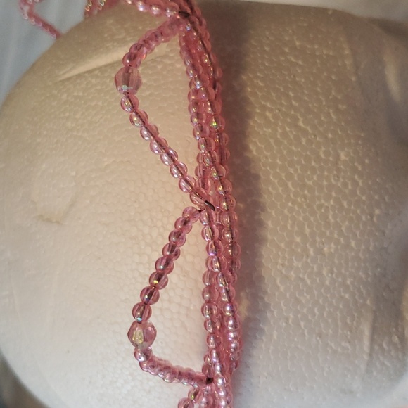๐4/$25 Girls Princess Beaded Tiara - Pink Iridescent - Picture 3 of 11